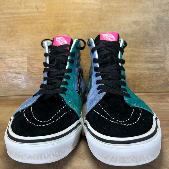 VANS Sk8 Hi Mix & Match SUEDE/Canvas Mens Size 8 Shoes Sneakers Multicolor - Picture 2 of 10